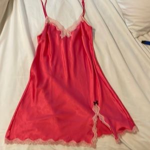 Victoria Secret silk pink nightgown/lingerie. Size XS